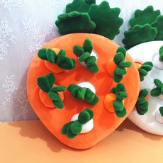 강아지 노즈워크 분리불안 훈련 담요 당근 뽑기 스트레스 해소, 1개, 주황(당근)