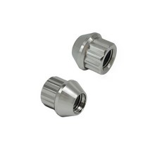 RISON 티타늄 너트 12 포인트 스터드 록 러그 M12X1.5 개 오픈 엔드 블루 / 레인보우 TI GR5, 1개