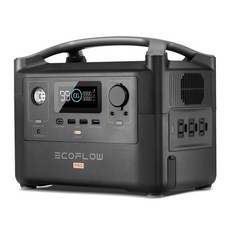 EcoFlow 휴대용 전원 RIVER Pro 휴대용 720Wh 대용량 출력 600W(순간 최대 1200W) X-Boost 기능 패스 스루 기능 첨부 고속 충전 1.6시간 가정용 축 정전 대응 여행 차중박 큰 화면 표시 에코 플로우 축적