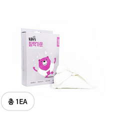 티비동물농장 찰떡 반려동물전용 목욕가운, 화이트, 1개