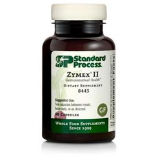 Standard Process Zymex II Whole Food Digestion and Digestive Health with Digestion Enzymes Cellulase Papain Amylase Lipase Fig Almond and Bromelain Gl, One Color, One Size, 1개 - zendac