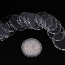 1PC 35mm 기념 동전 케이스 투명 수집 취미 배양배지 수납 전시 인테리어 원형 아크릴 플라스틱 케이스 엽전 주화 캡슐 Coins case 홀더 가상 암호 화폐 캐이스