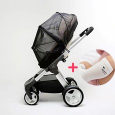 미세먼지차단 유모차커버 나노필터 신생아 디럭스 유모차 덮개 휴대용 커버 용품, 블랙