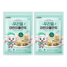 우리밀 어린이물만두 2봉 720g 세트, 어린이물만두2봉