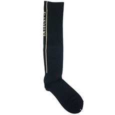 세인트앤드류스 St. Andrews Women's Golf Wear Socks Spring Summer Logo Line Heel Hold High Socks (042298, S-M, black (black 19-3911tcx) - 페어라이어