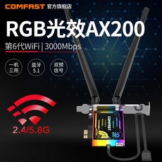 와이파이6 RGB 심포니 WIFI6 네트워크 카드 COMFAST AX200CC 듀얼, Streaming Symphony RGB AX20