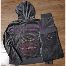 벨벳트레이닝복세트 juicy couture jc운동화 자수 보리이삭 글자 벨벳 후드 세트여성