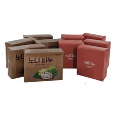 노니비누(5개) 어성초비누(5개) 노페물제거 세수비누 (90g ), 100g, 10개 - 바이누누