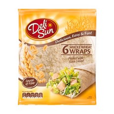 Цельнозерновые тортильи Delibread Delisun с отрубями, 360 г