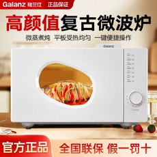 15리터 전자레인지 소형 레트로 원룸 편의점 전자렌지, 레트로 화이트