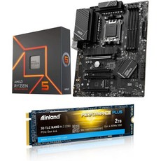 INDRAL Micro Center AMD Ryzen 57600X 데스크톱 프로세서 번들MSI PRO B650P WiFi ProSeries 마더 - 라이젠57600