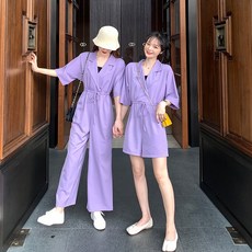 MOLY 여성 와인드 긴바지 점프슈트 J822