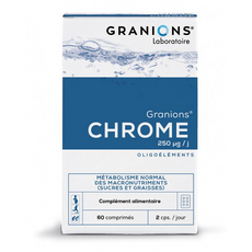 GRANIONS LABORATOIRE DES 그래이언스 크로뮴 250mg 캡슐 60St, 1개, 60정