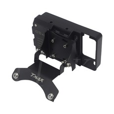 티맥스 야마하 TMAX 오토바이 액세서리 gps 탐색 브래킷 전화 홀더 마운트 지원 ​​yamaha tmax 530 t-max 530 2017 2018 2019, 검은색