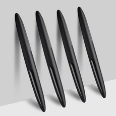 론조모니 밀착력 강한 자동차 실리콘 문콕방지 도어가드, 4p, 블랙