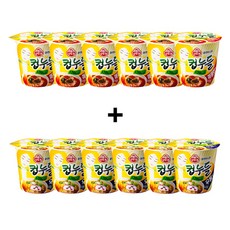 오뚜기 컵누들 우동맛 6개+매콤한맛 6개, 1세트, 매콤한맛37.8g x 6개 + 우동맛37.8g x 6개, 12개
