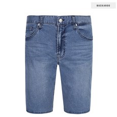 버커루 남성 5부 슬림 쇼츠 FRESH COOL L톤 데님 팬츠 B202DP453P