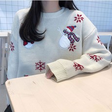(9209) 눈사람 와플니트