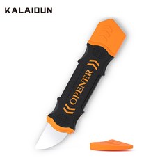 KALAIDUN 오프닝 도구 휴대 전화 LCD 화면 금속 프라이 블레이드 오프너 아이폰 노트북 PC 분해 커터 수리 도구를 분해|수공구 세트|, 1개, 단일