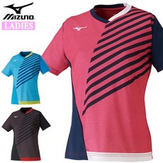 탁구유니폼 JP 판 오리지널 MIZUNO 요네즈노츠 여성 유선 무늬 몸을 거두다 배기 형 전업