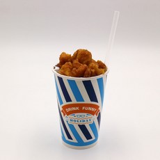 콜팝컵빨대세트 16온스 음료컵+콜팝속컵+일자 투명 개별포장빨대 100개 세트 콜팝용기, 100세트, 1세트