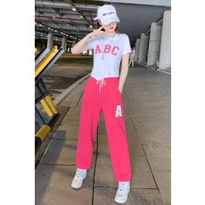 댄스복 라인댄스복 방송 힙합 크롭티 에어로빅복 스포츠 댄스슈트
