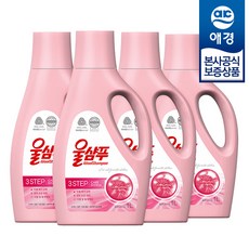 울샴푸 애경 오리지널 용기형, 1L, 4개