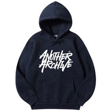 어나더 아카이브 ANOTHER ARCHIVE 그래피티 로고 후드티 네이비