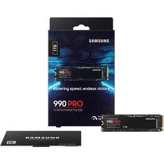 삼성 SSD 1TB 990pro NVMe 업그레이드 노트북 데스크탑 스펙업 (정품) 1TB 2TB, 1개 (1TB), MZ-V9P1T0B/AM