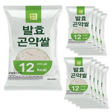 빼빼곤약 발효곤약쌀 200g x 10팩 (100g당 7kcal), 10개