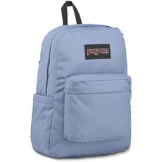 JanSport Superbreak 플러스 백팩 - 학교 직장 여행 또는 노트북 책가방 물병 포켓 포함 블루 아가베 원 사이즈