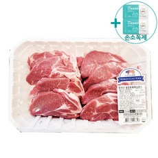 코스트코 미국산 냉장돈육 목심 구이용 3KG [아이스박스] + 더메이런알콜티슈, 1개
