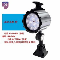 방폭 비상등 작업등 스포트라이트 밀링, 13.LED짧은암12W24V-36V, 1개