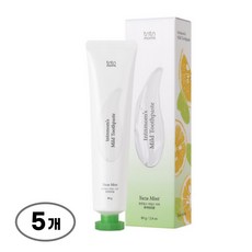 튼튼맘스 비건 유자민트 임산부치약, 120g, 5개