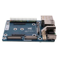 Waveshare CM4-IO-BASE-C 확장 보드 라즈베리 파이 CM4 기본 고급 버전 RJ45 + M.2 M 키, 01 Blue