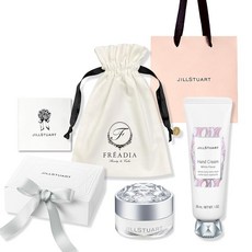 선물 포장 필질 스튜어트 화이트 플로럴 컬렉션 핸드크림 립밤 파우치 선물 화이트데이 세트 어머니의 날 선물 주머니 파우치 정품 선물 상자 상점 가방 메시지 카드 포함