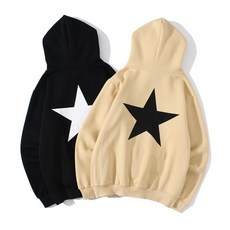 FEAR OF GOD 패션 FOG 02 더블 라인 스타 오버 후드 맨투맨