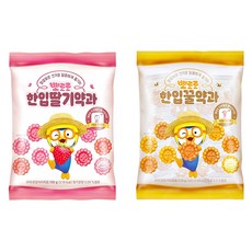 뽀로로 한입 딸기 & 꿀 약과 세트 뽀로로 띠부실, 2개, 100g