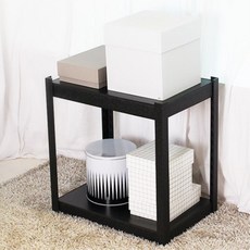 캠핑용품 창고 수납정리 철제선반 고릴라랙 튼튼한선반, 06)고릴라랙 800 2단 90 블랙