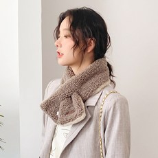 양면 뽀글이 양털 후리스 머플러 쁘띠 목도리 6color