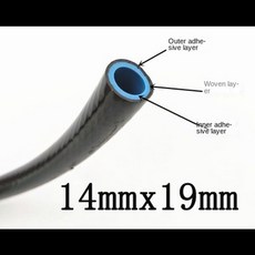 연료호스 고압 방폭 기관 오일 파이프 호스 연료 내열 1m 525mm, [06] 14x19mm, 1개