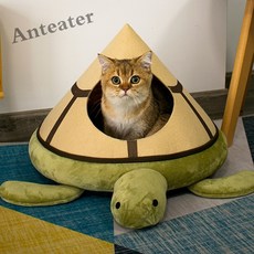 [Anteater]큐트 고양이 하우스 사계절 보온 개집 고양이집 A9fei1104MW1, 사진색B, 1개