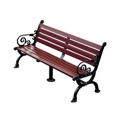 자재통상 야외 벤치 의자 야외용 공원 정원 운동장 철제 주물 원목 등벤치의자 2~4인용, 고급형-커(조립형), 120(2인용)