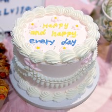 생일케이크모형 유어드 모형 케이크 가짜 생일 파티 케잌 핑크