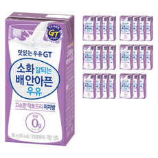 남양유업 맛있는우유 GT 소화잘되는 배안아픈 저지방우유, 180ml, 432개