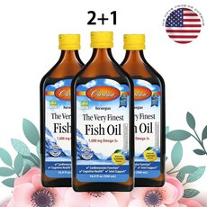 칼슨 노르웨지안 오메가3 파이니스트 피쉬 오일 액상 500ml 100회분 레몬맛 x 3병, 3개