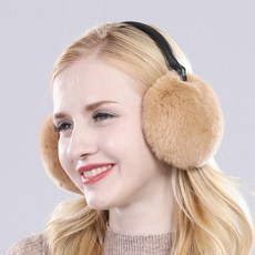 카키색토끼털귀마개