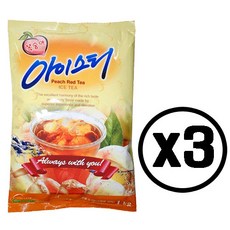 대호 복숭아 아이스티 1kg X 3개/에이드 홍차 자판기용, 1개입, 3개