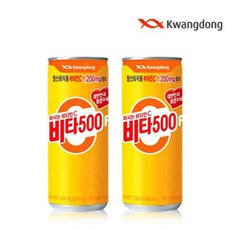 [씨제이마켓] 광동제약 비타500F 240ml*60캔 (비타민C 500mg/항산화작용/병문안선물/탕비실/비타500캔/캔음료)