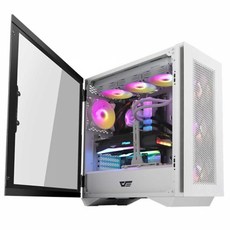 DARKFLASH DLS480 RGB 강화유리 화이트 (미들타워)